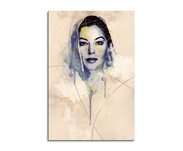 Ava Gardner Aqua 90x60 cm Aquarell Kunstbild