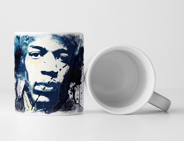 Jimi Hendrix Tasse als Geschenk, Design Sinus Art