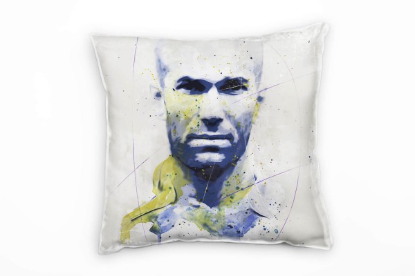 Zinedine Zidane IV Deko Kissen Bezug 40x40cm für Couch Sofa Lounge Zierkissen