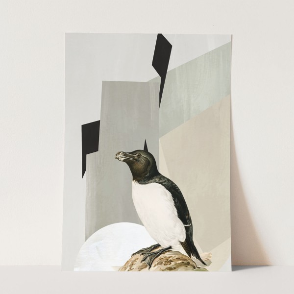 Vogel Motiv Pinguin einzigartiges Design Pastelltöne