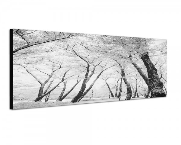 150x50cm Winterwald Bäume Schnee