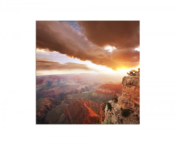 80x80cm Grand Canyon Sonnenaufgang Felsen Natur
