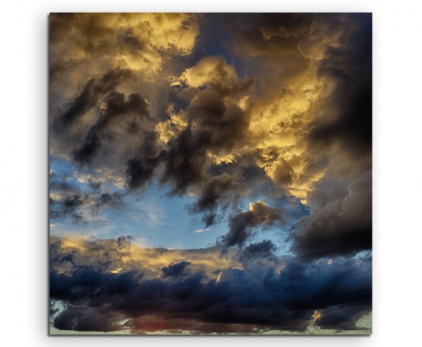 Landschaftsfotografie – Stürmischer Himmel auf Leinwand