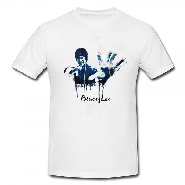 Bruce Lee Premium Herren und Damen T-Shirt Motiv aus Paul Sinus Aquarell