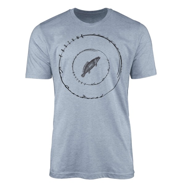 T-Shirt Tiefsee Fische - Serie: Sea Creatures , feine Struktur und sportlicher Schnitt / Sea 016