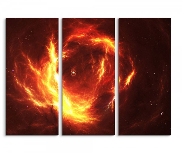 Burning Nebula Fantasy Art 3x90x40cm