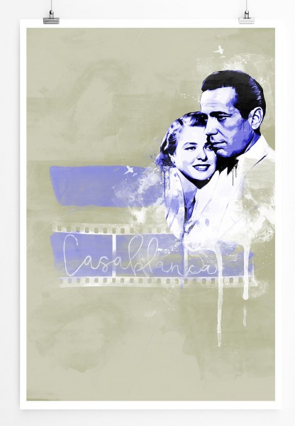 Casablanca II 90x60cm Paul Sinus Art Splash Art Wandbild als Poster ohne Rahmen gerollt