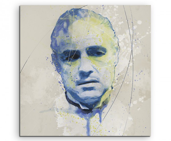 Marlon Brando III Aqua 60x60cm Wandbild Aquarell Art