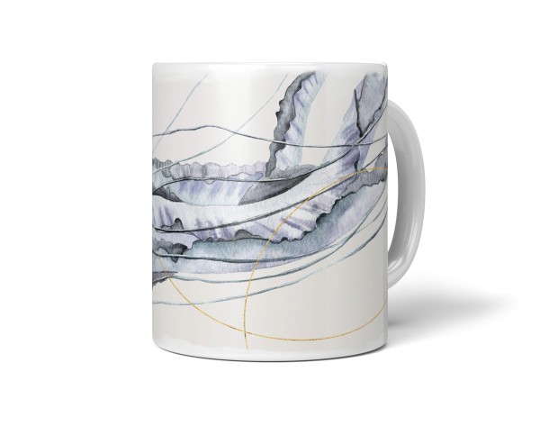 Dekorative Tasse mit schönem Motiv Aquarell Qualle Kunstvoll Wunderschön Entspannend