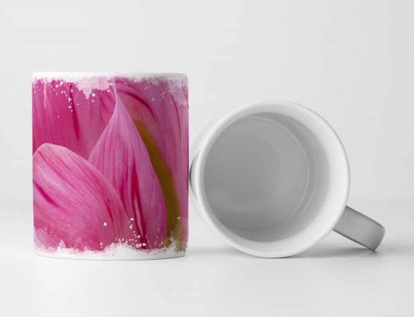 Tasse Geschenk Tulpen magenta rosa