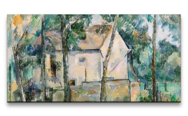 Remaster 120x60cm Paul Cézanne weltberühmtes Wandbild House and Trees Wunderschön