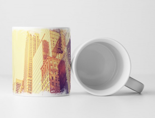 Tasse Geschenk Architekturfotografie – Wolkenkratzer in Manhattan NYC USA