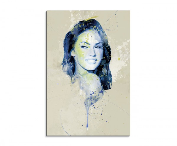Megan Fox Aqua 90x60cm Wandbild Aquarell Art
