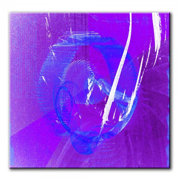 Blaue Tiefe, abstrakt, 60x60cm