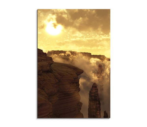 Canyon Landscape Fantasy Art 90x60cm