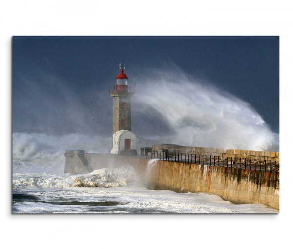 120x80cm Wandbild Meer Sturm Wellen Leuchtturm | Sinus Art GmbH -  Einzigartige Designs, Geschenke , Wandbilder & Wohnaccessoires zu fairen  Preisen | Poster