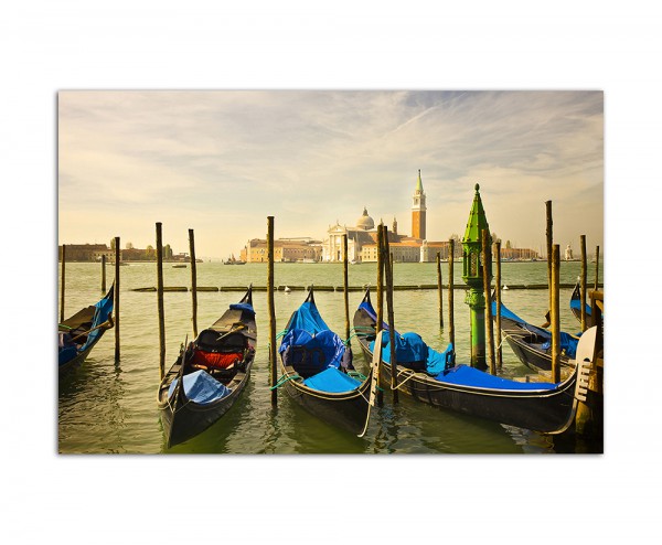 120x80cm Venedig Italien Gondeln Wasser Stadt