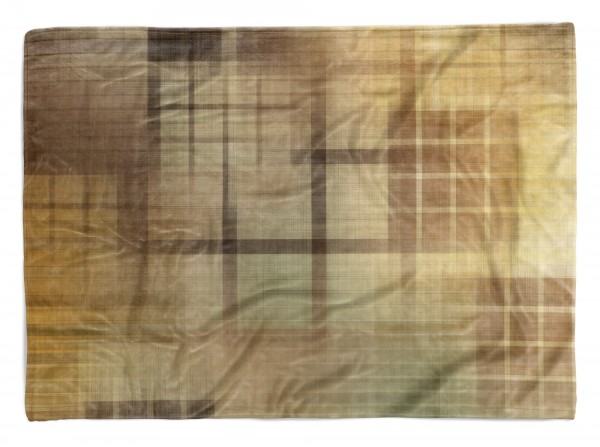 Handtuch Strandhandtuch Saunatuch Kuscheldecke mit Fotomotiv Muster Auffallend Braun