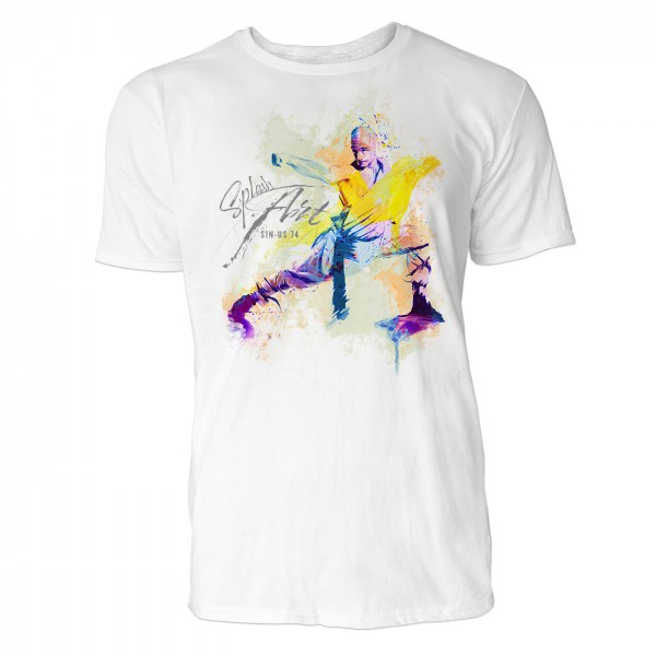 Kung Fu Stand Sinus Art ® T-Shirt Crewneck Tee with Frontartwork