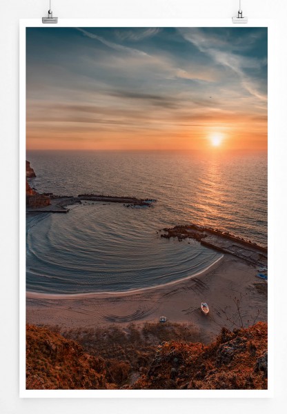 Landschaftsfotografie  Sonnenaufgang am Meer in Bulgarien 60x90cm Poster