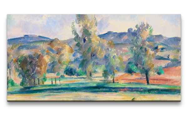 Remaster 120x60cm Paul Cézanne weltberühmtes Wandbild Landschaft Frühling Wunderschön