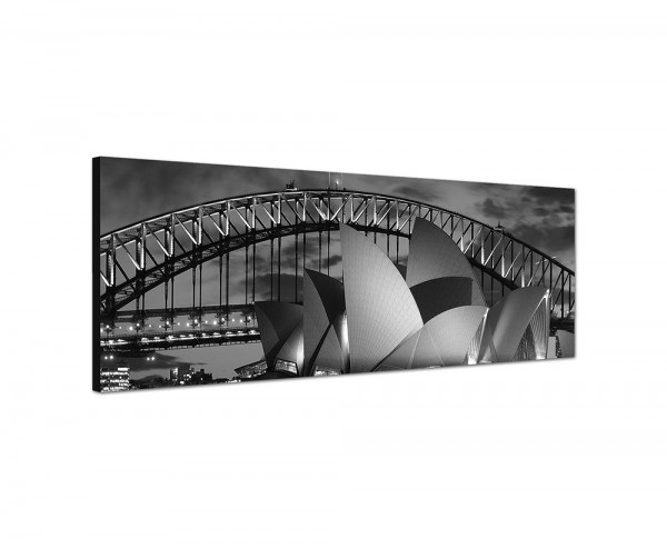 150x50cm Sydney Oper Harbour Bridge Nacht