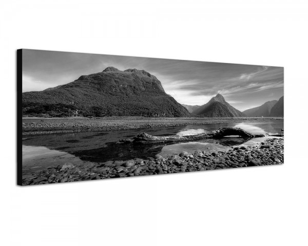 150x50cm Neuseeland Berge Wasser Landschaft