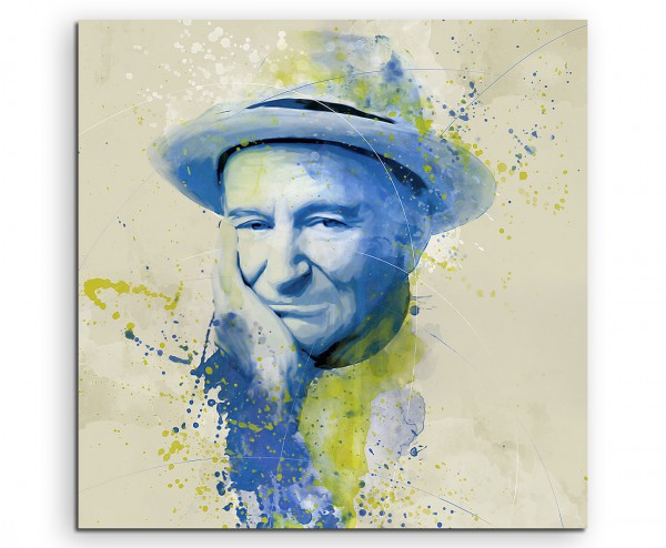 Robin Williams I Aqua 60x60cm Wandbild Aquarell Art
