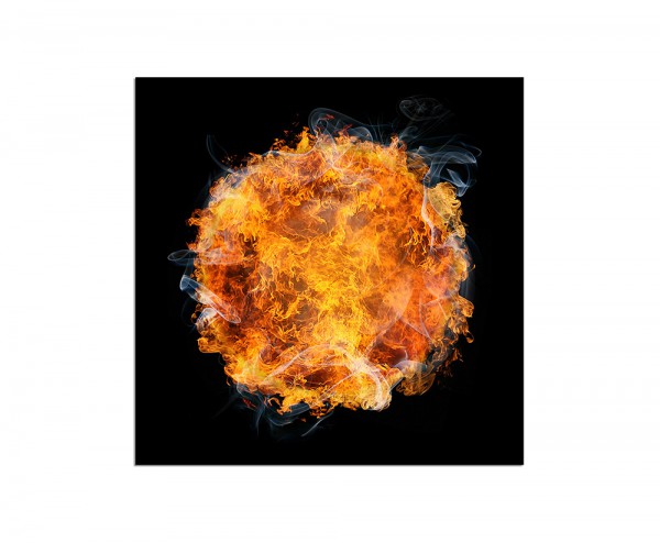 80x80cm Feuer Ball Kugel Rauch