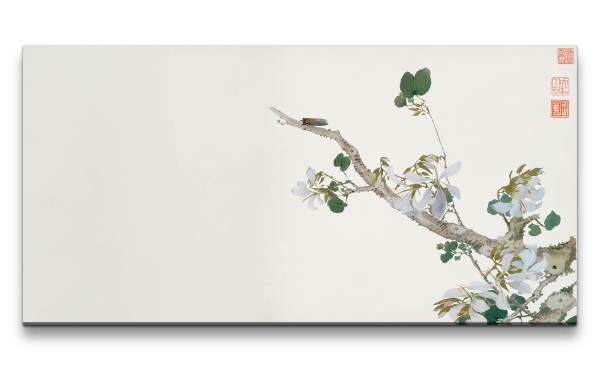 Remaster 120x60cm Traditionelle japanische Kunst Zeitlos Beruhigend Harmonie Minimal Frühling