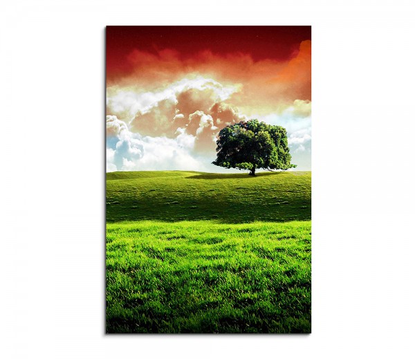 Lonely Tree On the Hill Fantasy Art 90x60cm