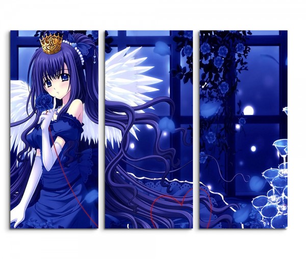 Blue Anime Angel 3x90x40cm