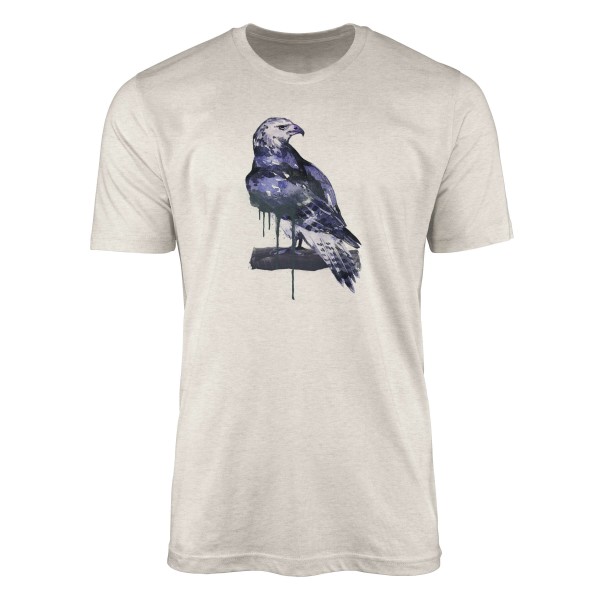 Herren Shirt Organic T-Shirt Aquarell Motiv Adler Bio-Baumwolle Ökomode Nachhaltig Farbe