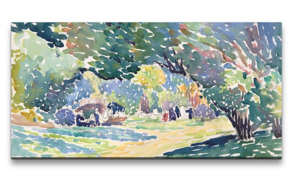 Remaster 120x60cm Henri Edmond Cross weltberühmtes Wandbild Impressionismus Landschaft Natur