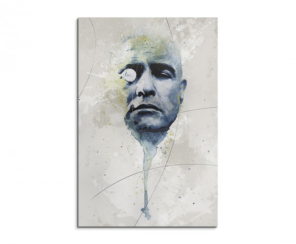 Marlon Brando Apocalypse Now I Aqua 90x60 cm Aquarell Kunstbild