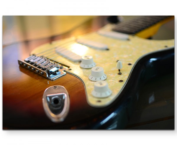 Elektrische Gitarre  Musik - Leinwandbild