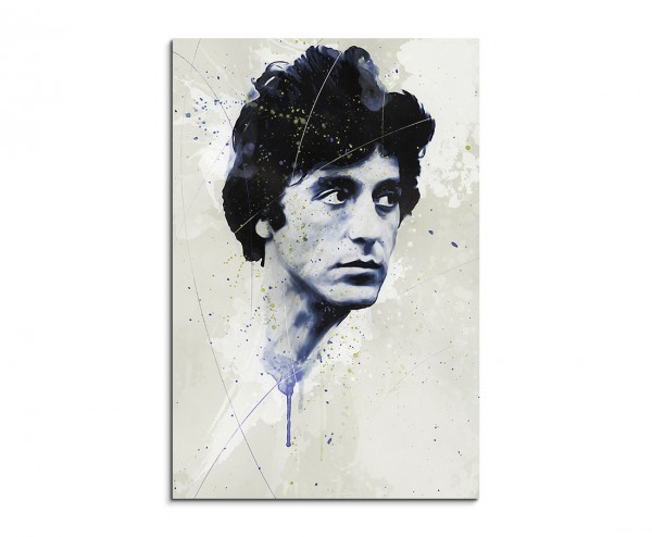 Al Pacino Splash 90x60cm Kunstbild als Aquarell auf Leinwand