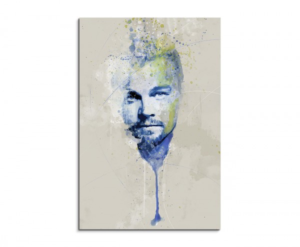 Leonardo DiCaprio I Aqua 90x60cm Wandbild Aquarell Art