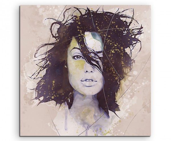 Angelina Jolie I Aqua 60x60cm Aqua Art Wandbild