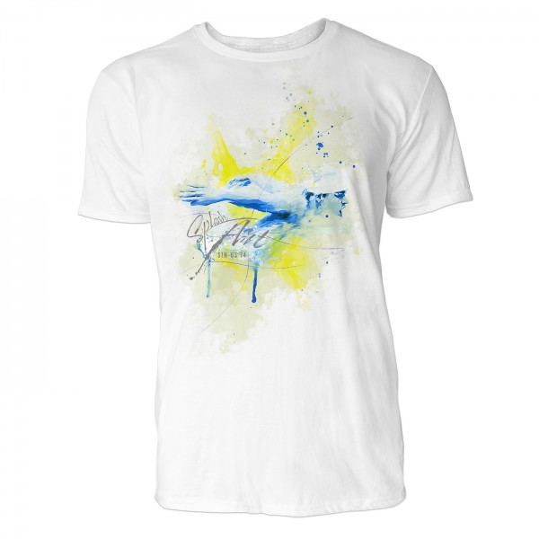 Brustschwimmen Sinus Art ® T-Shirt Crewneck Tee with Frontartwork