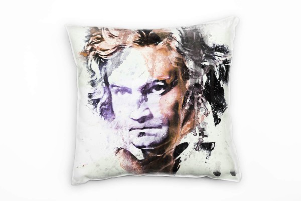 Ludwig van Beethoven I Deko Kissen Bezug 40x40cm für Couch Sofa Lounge Zierkissen