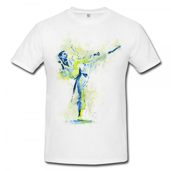 Karate IV Premium Herren und Damen T-Shirt Motiv aus Paul Sinus Aquarell