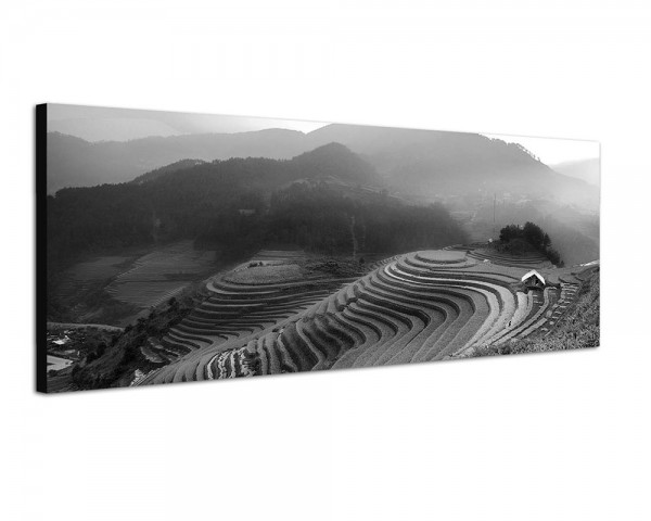 150x50cm Vietnam Reisfelder Terrassen Morgenlicht