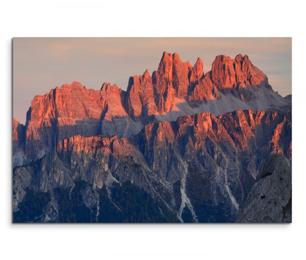 120x80cm Wandbild Italien Alpen Dolomiten Felsen