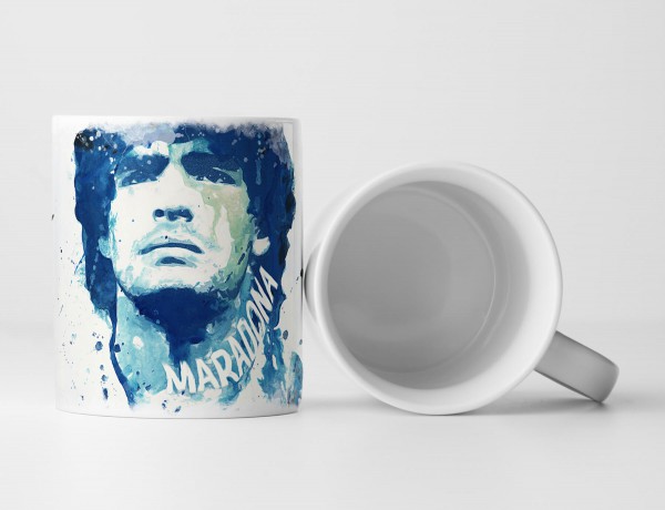 Diego Maradona Tasse als Geschenk, Design Sinus Art