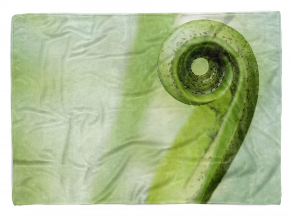 Handtuch Strandhandtuch Saunatuch Kuscheldecke mit Fotomotiv Grüne Pflanze Kuns