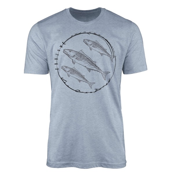 T-Shirt Tiefsee Fische - Serie: Sea Creatures , feine Struktur und sportlicher Schnitt / Sea 094