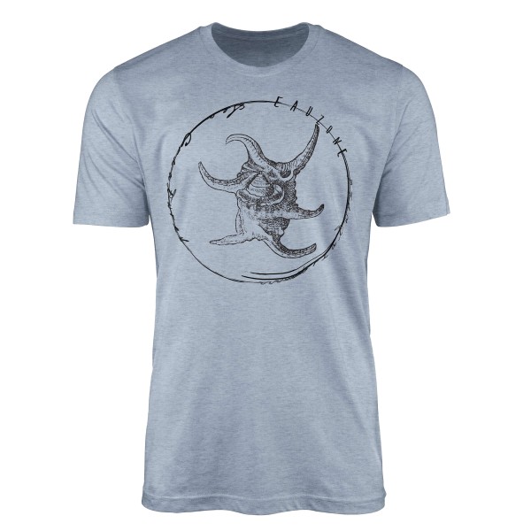 T-Shirt Tiefsee Fische - Serie: Sea Creatures , feine Struktur und sportlicher Schnitt / Sea 043