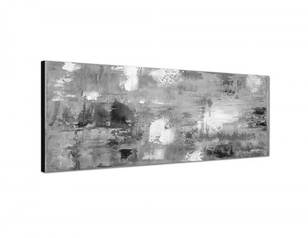 150x50cm Kunstmalerei braun grau abstrakt