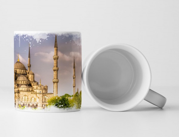 Tasse Geschenk Architekturfotografie – Blaue Moschee Istanbul Türkei